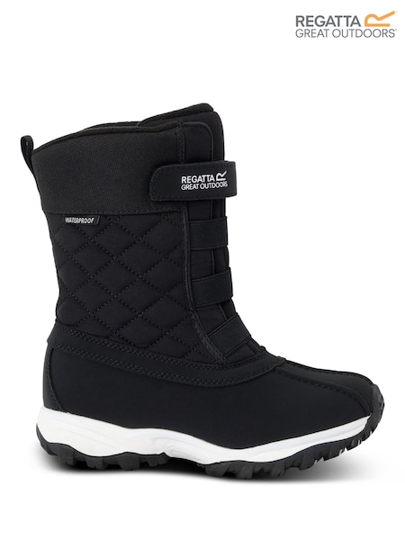 Regatta Black Moritz Snow Boot JNR Isotex Waterproof Boots (F38388) | AED245