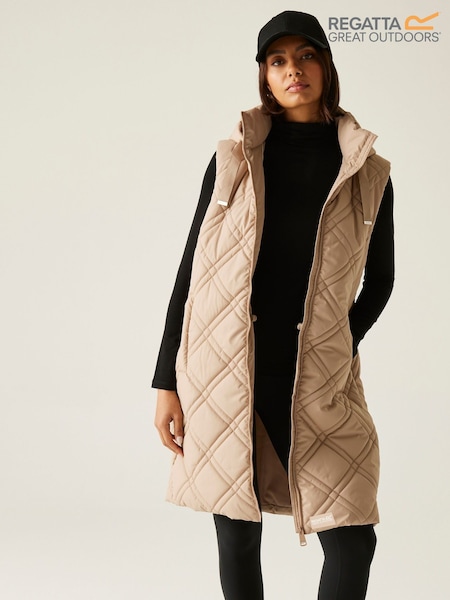 Regatta Natural Rurietta Long Water Repellent Insulated Bodywarmer Coat (F38389) | €79