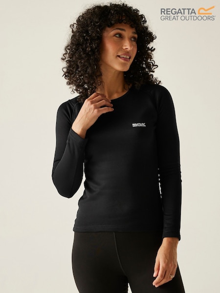 Regatta Black Thermal Baselayer Set (F38402) | AED163