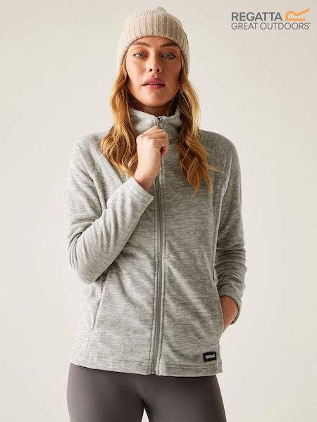 Regatta Grey Mayse Full Zip Marl Fabric Fleece (F38410) | €33