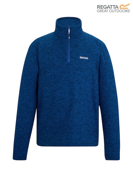 Regatta Blue Thompson Marl Fleece Zip Neck (F38453) | €24