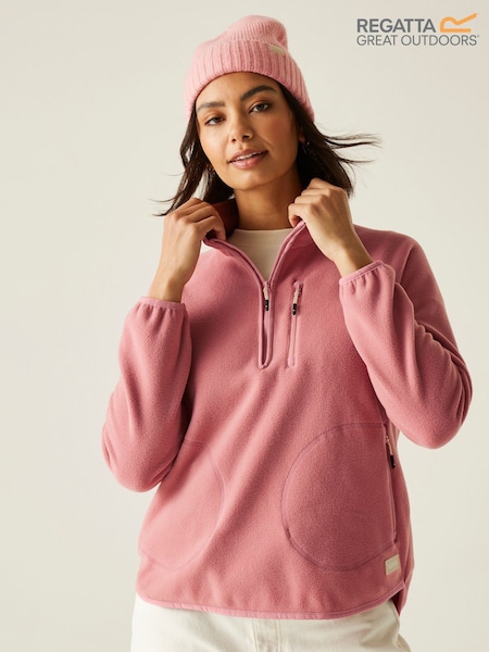 Regatta Pink Womens Frankie Half Zip Fleece (F38457) | R$ 275