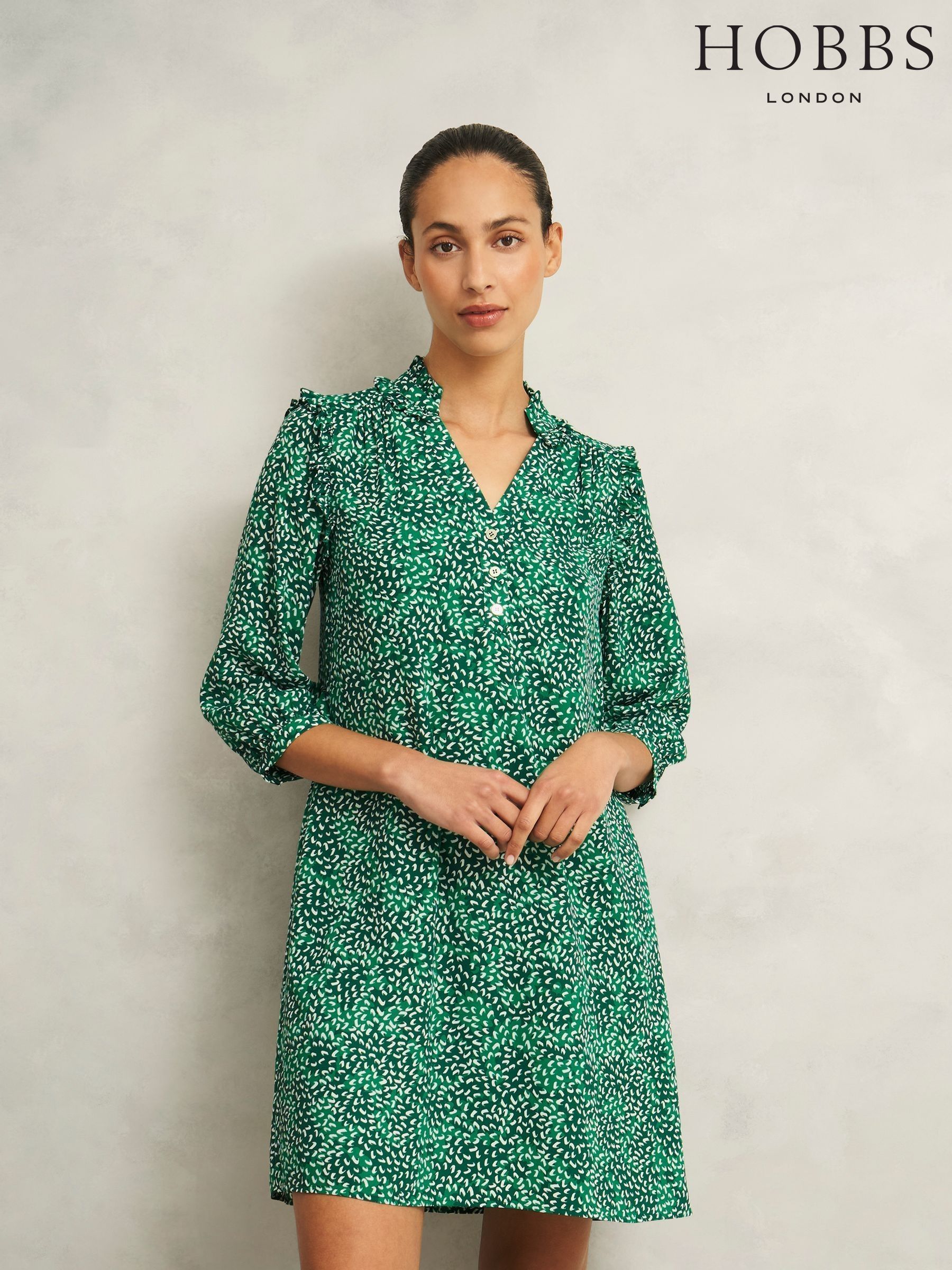 Hobbs Summer Dress Print V-Neck Casual | Next Oman Hobbs Summer Dress Print V-Neck Casual | Next Oman