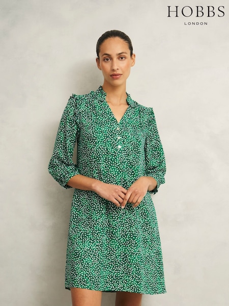Hobbs Green Laurel Dress (F38472) | €190