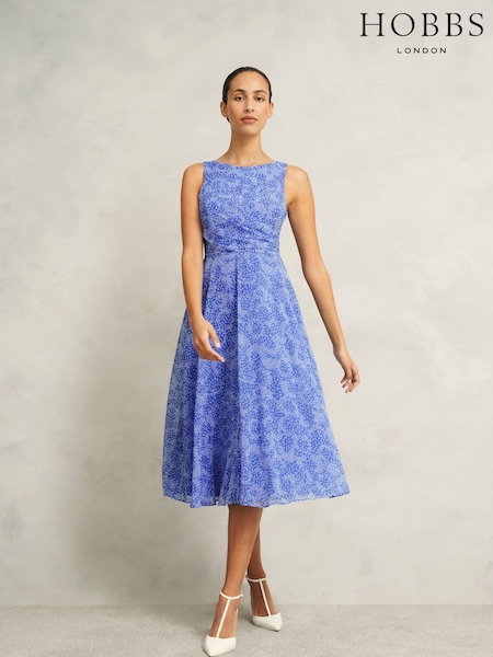 Hobbs Blue Petite Jess Dress (F38484) | ₪850