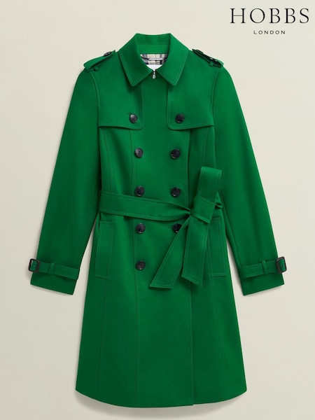 Hobbs Green Petite Skylar Trench Jacket (F38485) | ₪1,101