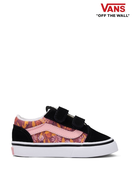 Vans Girls Old Skool Black/Pink Trainers (F38584) | €47