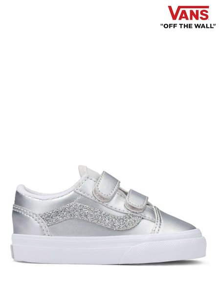 Vans Silver Girls Old Skool Trainers (F38587) | €53