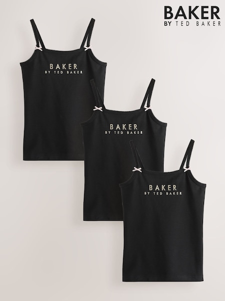 črna - Baker by Ted Baker Strappy Vests 3 Pack (F38718) | € 26 - € 32