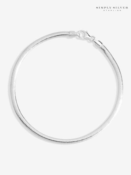 Simply Silver Silver Tone 925 Emerald Cut Crystal Bracelet (F38789) | €100