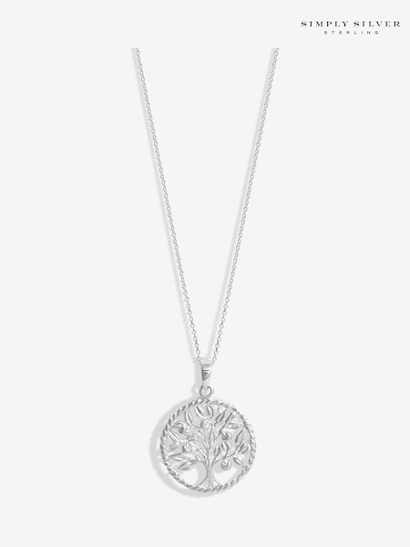 Simply Silver Silver Tone 925 Tree Of Love Pendant (F38797) | €57