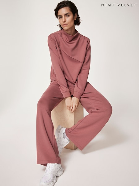 Mint Velvet Pink High Neck Sweatshirt (F38872) | €53