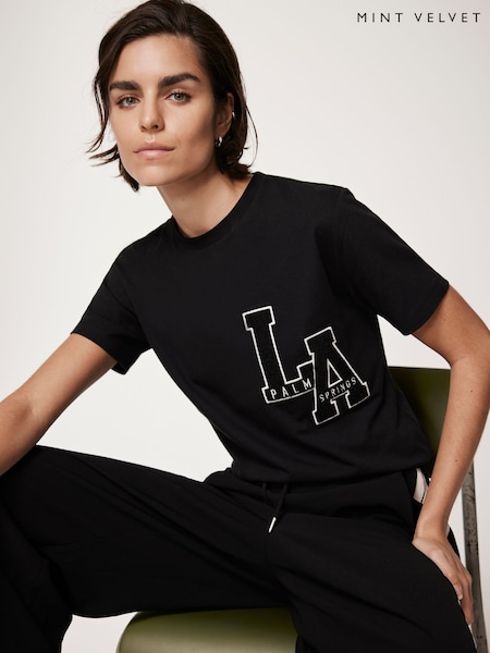 Mint Velvet Motif 100% Cotton T-Shirt (F38880) | €49