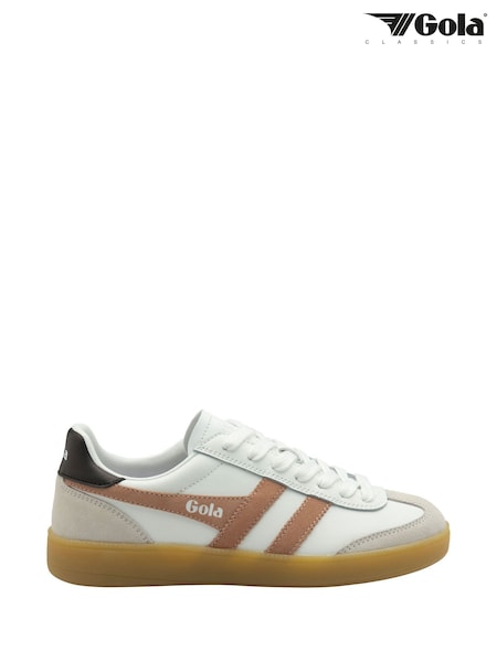 Gola White Cameo Dark Brown Gum Womens Viper Trainers (F38888) | €113