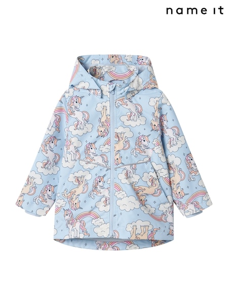 Name It Blue Unicorn Jacket with Detachable hood (F40023) | AED181
