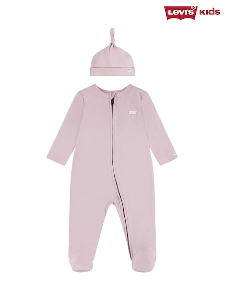 Levi's® Red Baby 100%  Cotton Sleepsuit and Hat Set (F40111) | €57