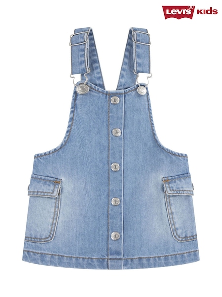Levi's® Blue Cargo Pocket Denim Dungaree Pinafore Dress (F40115) | €50