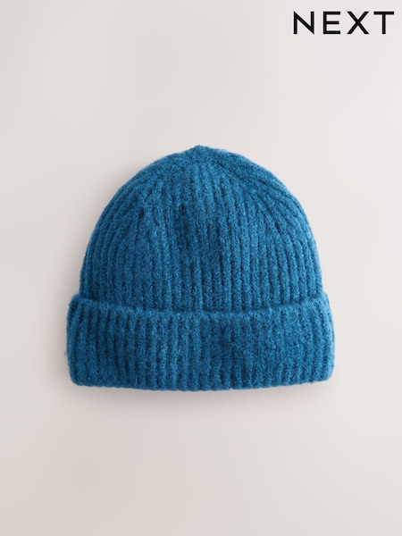 Teal Blue Fluffy Beanie (1-16yrs) (F40157) | 25 QAR - 30 QAR