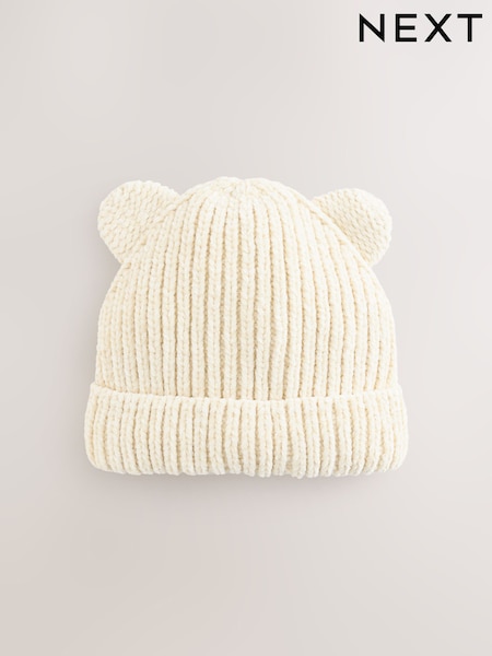 Cream 3D Ear Beanie (3mths-10yrs) (F40158) | 35 QAR - 40 QAR