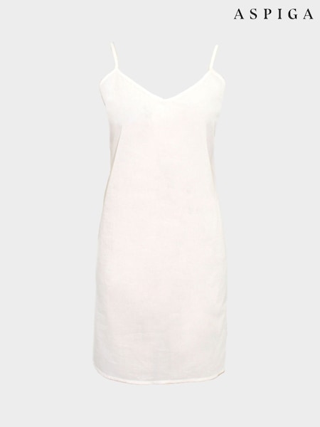 Aspiga Cami V Midi 100% Cotton Slip (F40217) | €32