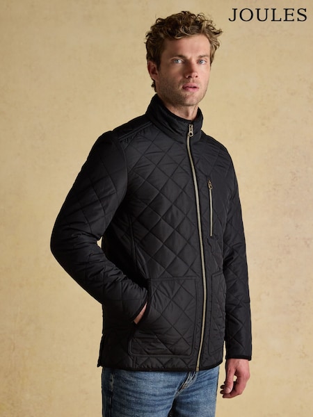 Joules Maynard Black Diamond Quilted Jacket (F40226) | R$ 980