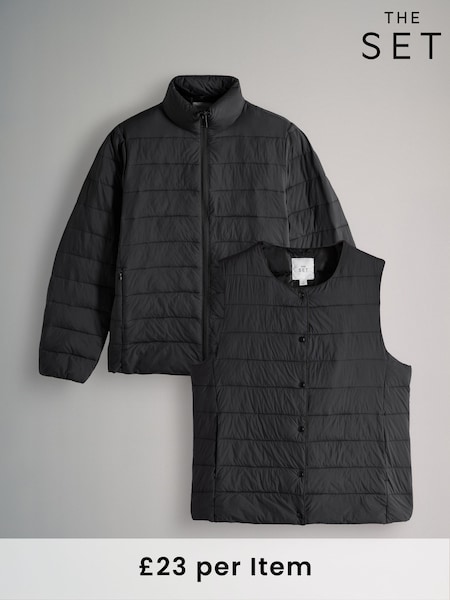 The Set 2 Pack Lightweight Padded Coat/Gilet (F40252) | 72 €
