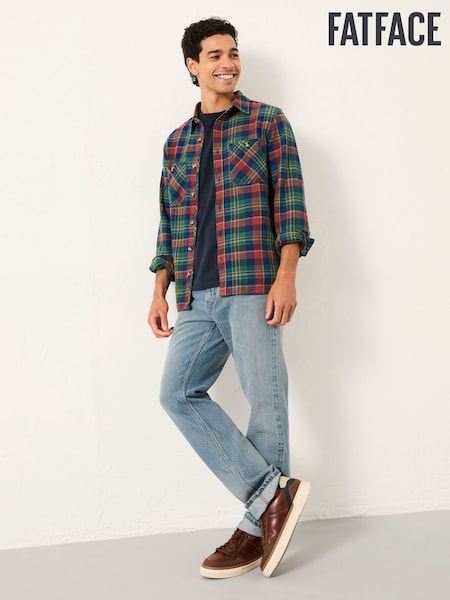 FatFace Rye Multi coloured Long Sleeve Buffalo Check Shirt (F40272) | AED320