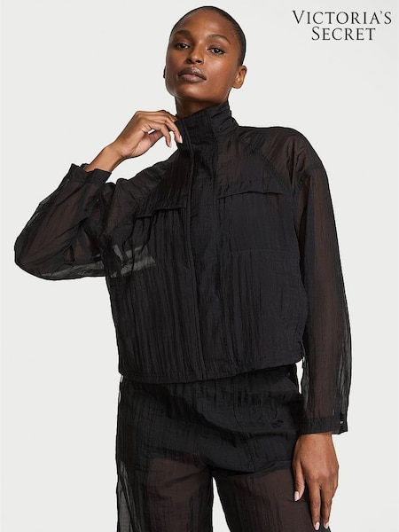 Victoria's Secret Black VSX Sheer Ripstop Jacket (F40286) | €87