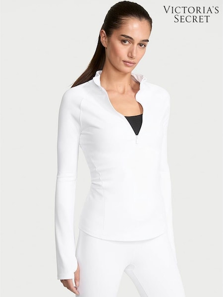 Victoria's Secret White Incredible Coverage™ Half Zip Jacket (F40310) | €98