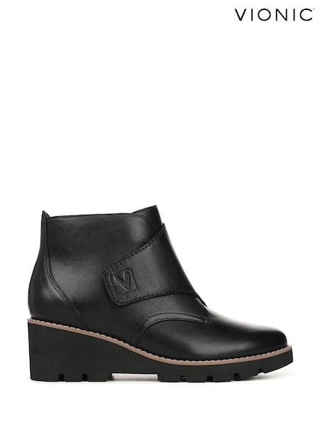 Vionic Womens Abby Wide Fit Arch Support Ankle Black Boots (F40358) | 234 €