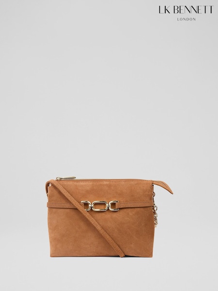 Lk Bennett Cleo Suede Slouch Oloid Snaffle Clutch Bag (F40396) | 310 €