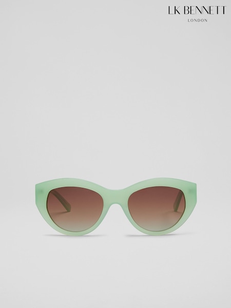 LK Bennett Luana Acetate Cat Eye Sunglass Frame (F40405) | €131
