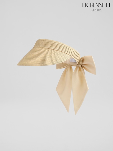 LK Bennett Natural Marcy Natural Straw Fold And Roll Straw Hat (F40408) | €112