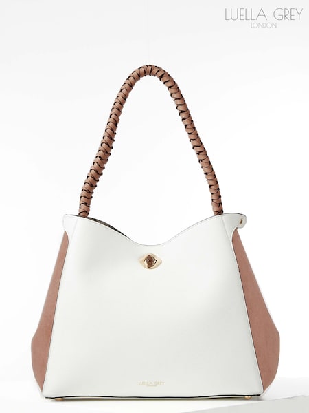 Luella Grey Adriana Woven Handle Hobo Bag (F40496) | € 195