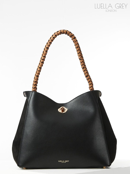 Luella Grey Adriana Woven Handle Hobo Bag (F40556) | €159
