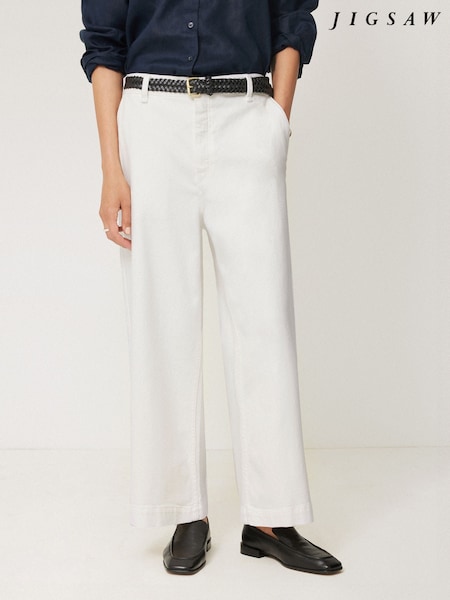 Weiß - Jigsaw Hampstead Wide Leg Jeans (F40612) | 146 €