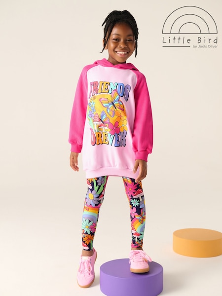 Little Bird by Jools Oliver Pink 2 Piece Hoodie and Leggings Friendship Set (F40642) | AED175 - AED221
