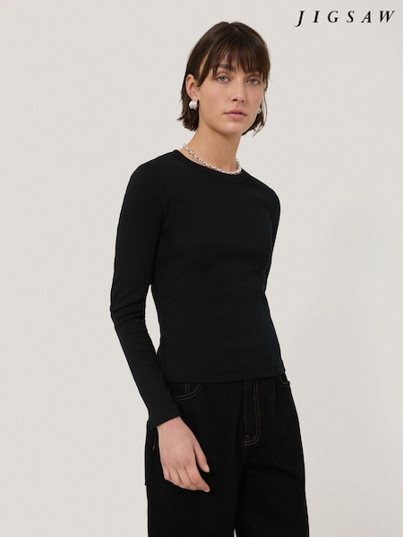 Jigsaw Black Long Sleeve Fine Cotton Baby T-Shirt (F40688) | €69