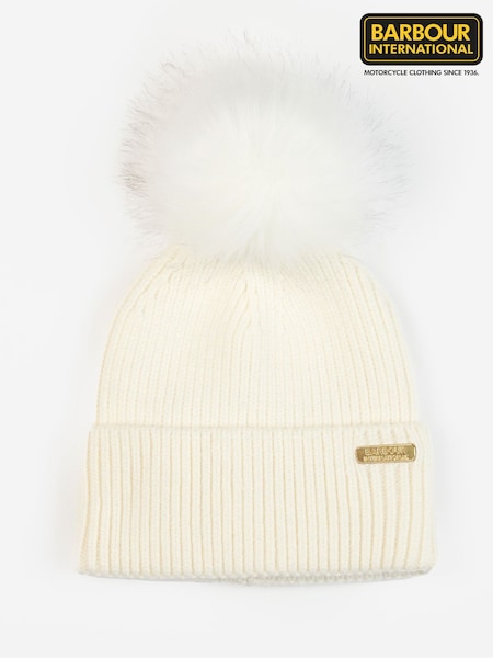 Barbour® International Mallory GS White Hat, Gloves & Scarf Set (F40706) | €86
