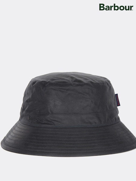 Barbour® Blue 100% Cotton Wax Bucket Hat (F40734) | €44