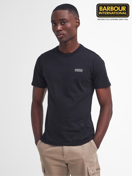 Barbour® International 100% Cotton Small Logo Black T-Shirt (F40740) | €43