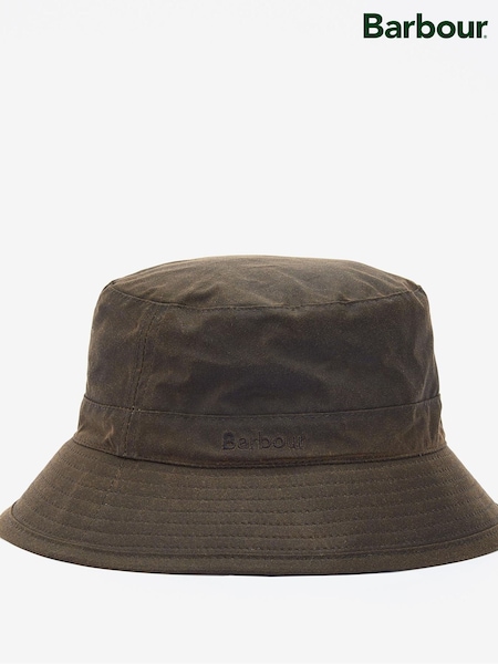Barbour® Green 100% Cotton Wax Bucket Hat (F40752) | €44