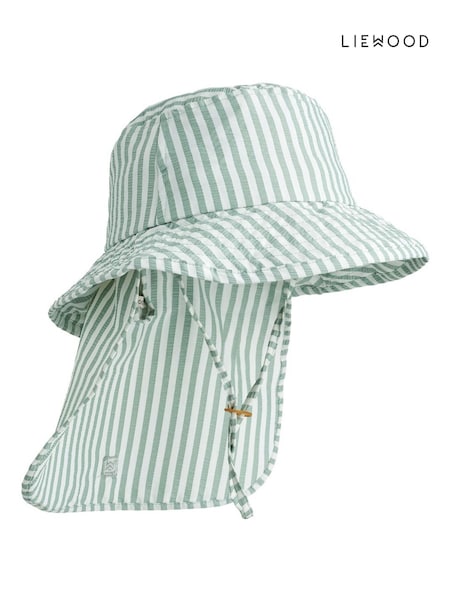 Vihreä - Liewood Damona Stripe Sun Hat (F40888) | €41
