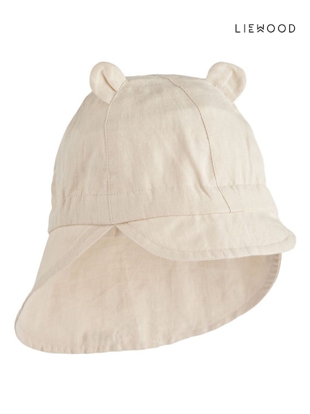Liewood Cream Gorm Linen Sun Hat With Ears (F40899) | €34