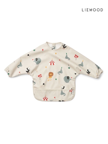 שמנת - Liewood Printed Long Sleeve Bib (F40901) | ‏121‏₪