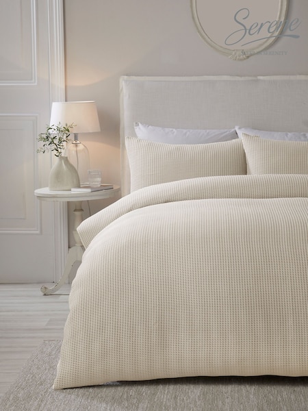 Serene Natural Lindly Textured Duvet Cover Set (F40933) | €35 - €69