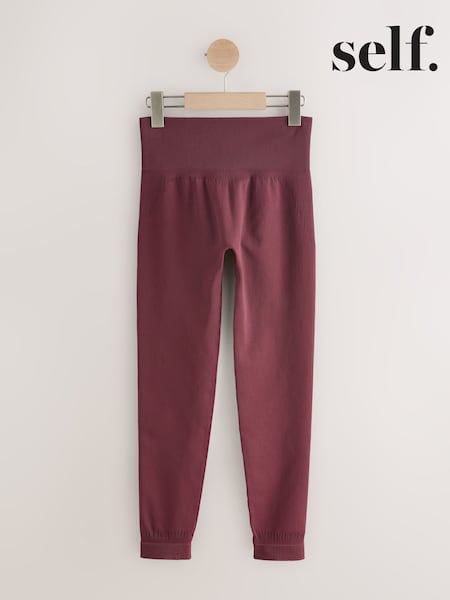 self. Burgundy Seamless Bum Scrunch Leggings (F41003) | 1,562 UAH