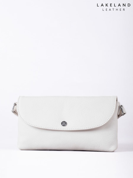 Lakeland Leather Parchment Mini Tawns Flapover Bag (F41116) | $70