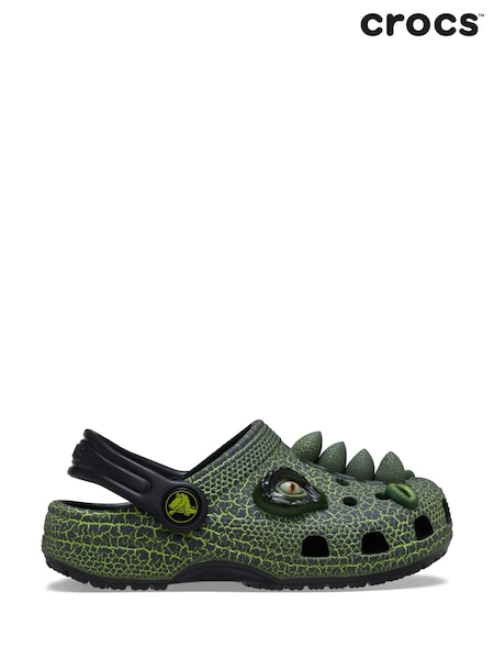Crocs Black Toddler Classic IAM Scary Dino Sandals (F41184) | €58