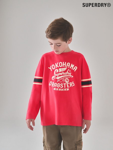 Superdry Red Long Sleeve T-Shirt (F41189) | 89 QAR - 109 QAR
